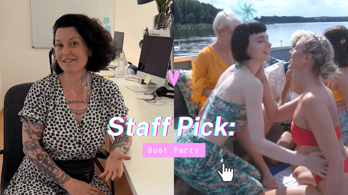 Karyn's is being interviewed about her staff pick.